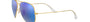 Ray-Ban Aviator Flash Lenses Gradient RB3025 112/17 aviator sunglasses for unisex in full rim metal, with matte gold frame, and blue flash lenses. 58mm in lens size, 14mm in bridge size, and 135mm in temple length.