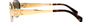 Celine Triomphe Metal 01 CL40235U 30N oval sunglasses for women in full rim metal, with gold frame, and green lenses. 54mm in lens size, 18mm in bridge size, and 135mm in temple length.