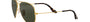 Ray-Ban Aviator Havana Collection RB3025 181 aviator sunglasses for unisex in full rim metal, with gold frame, and green lenses. 62mm in lens size, 14mm in bridge size, and 140mm in temple length.