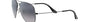 Ray-Ban Aviator Gradient RB3025 004/78 aviator sunglasses for unisex in full rim metal, with gunmetal frame, and blue/grey lenses. 62mm in lens size, 14mm in bridge size, and 140mm in temple length.