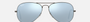 Ray-Ban Aviator Flash Lenses RB3025 029/30 pilot sunglasses for unisex in full rim metal, with matte gunmetal frame, and silver flash lenses. 58mm in lens size, 14mm in bridge size, and 135mm in temple length.