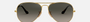 Ray-Ban Aviator Havana Collection RB3025 181/71 aviator sunglasses for unisex in full rim metal, with gold frame, and grey gradient lenses. 58mm in lens size, 14mm in bridge size, and 145mm in temple length.