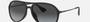 Ray-Ban Alex RB4201 622/8G aviator sunglasses for men in full rim plastic, with matte rubber black frame, and grey gradient lenses. 59mm in lens size, 15mm in bridge size, and 145mm in temple length.