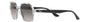 Ray-Ban RB4361 647711 irregular sunglasses for unisex in full rim plastic, with transparent frame, and grey gradient lenses. 52mm in lens size, 18mm in bridge size, and 145mm in temple length.
