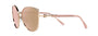 Bvlgari BV6168 20144Z cat-eye sunglasses for women in semi-rimless metal, with pink gold frame, and rose gold lenses. 57mm in lens size, 17mm in bridge size, and 140mm in temple length.