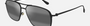 Maui Jim Beaches 2M aviator sunglasses for unisex in full rim metal, with matte black frame, and neutral grey lenses. 57mm in lens size, 16mm in bridge size, and 145mm in temple length.