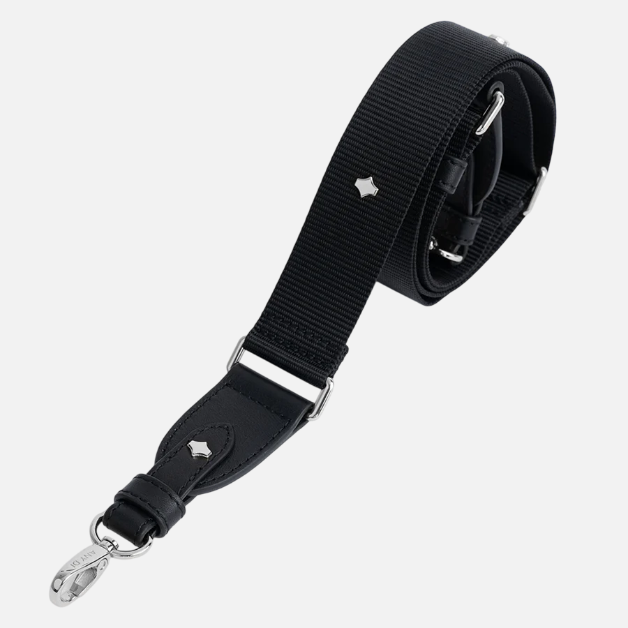 Any Di Phone Strap Nylon Black Silver