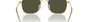 Ray-Ban Jim RB3694 001/31 hexagonal sunglasses for unisex in full rim metal, with gold frame, and green lenses. 55mm in lens size, 20mm in bridge size, and 145mm in temple length.