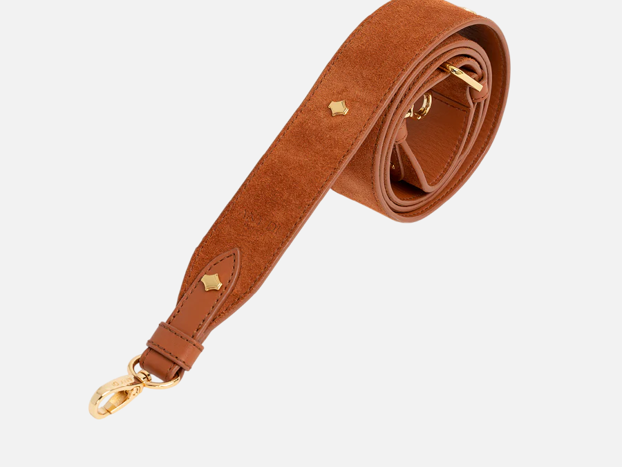 Any Di Phone Strap Leather Cognac