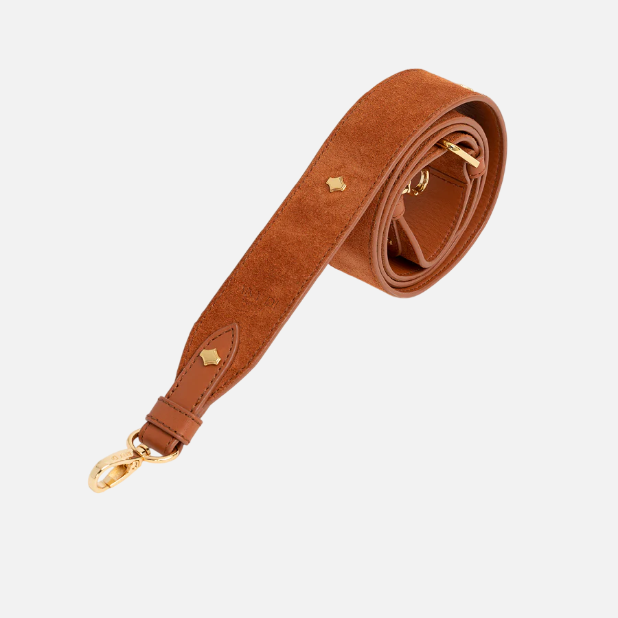 Any Di Phone Strap Leather Cognac