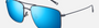 Maui Jim Aeko 03 aviator sunglasses for unisex in full rim metal, with dove grey frame, and blue hawaii lenses. 55mm in lens size, 16mm in bridge size, and 140mm in temple length.