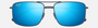 Maui Jim Aeko 03 aviator sunglasses for unisex in full rim metal, with dove grey frame, and blue hawaii lenses. 55mm in lens size, 16mm in bridge size, and 140mm in temple length.