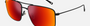 Maui Jim Aeko 02 aviator sunglasses for unisex in full rim metal, with matte black frame, and hawaii lava lenses. 55mm in lens size, 16mm in bridge size, and 140mm in temple length.
