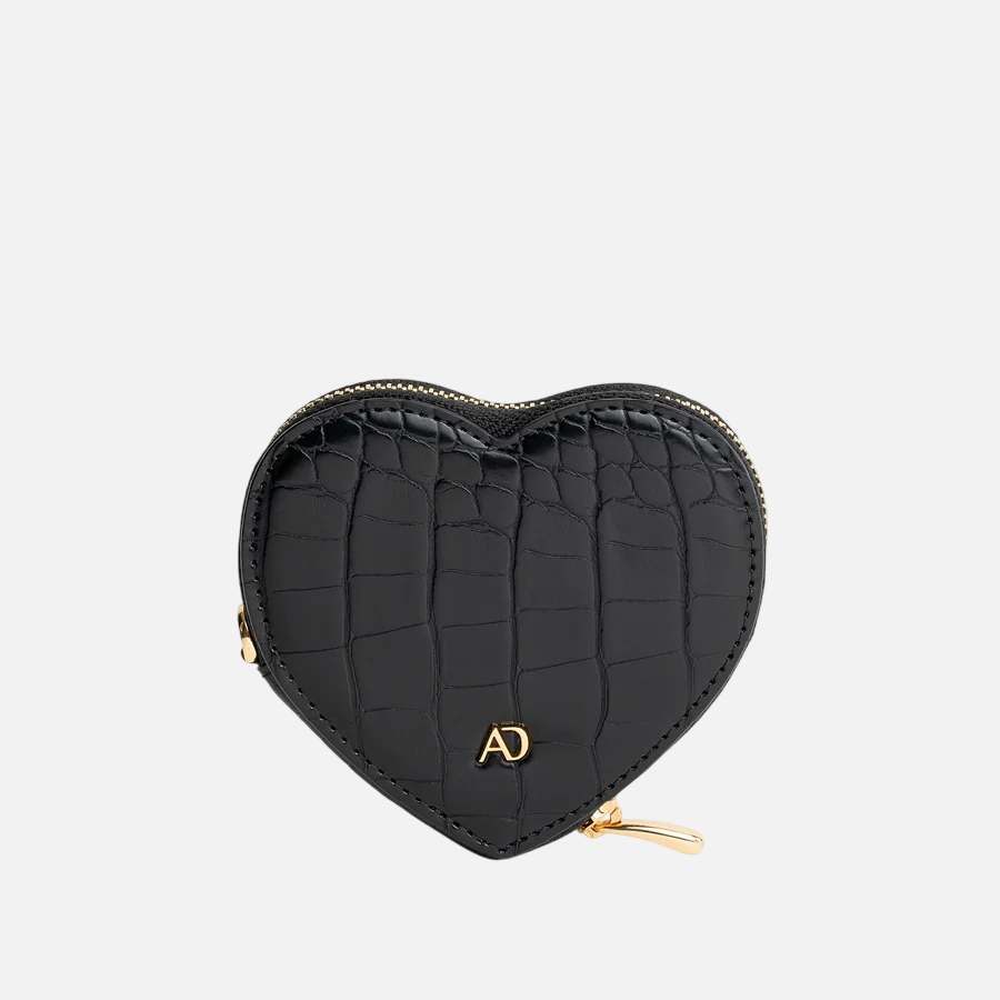 Any Di Heart Pocket Croco Black