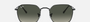 Ray-Ban Jim RB3694 002/71 hexagonal sunglasses for unisex in full rim metal, with black frame, and grey lenses. 55mm in lens size, 20mm in bridge size, and 145mm in temple length.