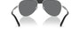Bvlgari BV5061Q 400/B1 aviator sunglasses for men in full rim metal, with matte silver frame, and dark grey lenses. 60mm in lens size, 15mm in bridge size, and 145mm in temple length.