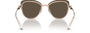 Bvlgari BV6182B 20140W butterfly sunglasses for women in semi-rimless metal, with pink gold frame, and rose gold lenses. 60mm in lens size, 15mm in bridge size, and 140mm in temple length.