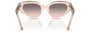 Bvlgari BV8256 54703B cat-eye sunglasses for women in full rim plastic, with transparent pink frame, and pink gradient grey lenses. 53mm in lens size, 21mm in bridge size, and 140mm in temple length.