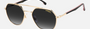 Carrera 303/S W97 pilot sunglasses for unisex in full rim metal, with gold frame, and gradient grey lenses. 53mm in lens size, 19mm in bridge size, and 145mm in temple length.