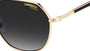 Carrera 303/S W97 pilot sunglasses for unisex in full rim metal, with gold frame, and gradient grey lenses. 53mm in lens size, 19mm in bridge size, and 145mm in temple length.