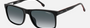 Carrera C FLEX 01/G/S OIT rectangular sunglasses for men in full rim plastic, with black frame, and gradient grey lenses. 57mm in lens size, 17mm in bridge size, and 145mm in temple length.