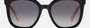Carolina Herrera HER 0225/G/S 3H2 square sunglasses for women in full rim plastic, with black pink frame, and gradient grey lenses. 54mm in lens size, 20mm in bridge size, and 145mm in temple length.
