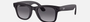Ray-Ban Meta Wayfarer RW4006 601ST3 square sunglasses for unisex in full rim injected, with matte black frame, and polar gradient graphite lenses. 50mm in lens size, 22mm in bridge size, and 150mm in temple length.