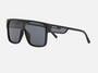 Despada DS 2378 C1 mask sunglasses for unisex in full rim plastic, with black frame, and grey lenses. 130mm in lens size, 0mm in bridge size, and 140mm in temple length.