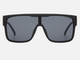 Despada DS 2378 C1 mask sunglasses for unisex in full rim plastic, with black frame, and grey lenses. 130mm in lens size, 0mm in bridge size, and 140mm in temple length.