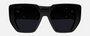 Gucci GG0956S 003 cat eye sunglasses for women in full rim plastic, with black frame, and grey lenses. 54mm in lens size, 19mm in bridge size, and 145mm in temple length.