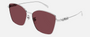 Gucci GG1805SA 004 cat eye sunglasses for women in full rim metal, with silver frame, and red lenses. 60mm in lens size, 15mm in bridge size, and 145mm in temple length.