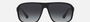 Emporio Armani EA 4029 50638G square sunglasses for men in full rim plastic, with rubber black frame, and gradient grey lenses. 64mm in lens size, 13mm in bridge size, and 130mm in temple length.