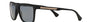 Emporio Armani EA 4047 506381 square sunglasses for men in full rim plastic, with rubber black frame, and grey lenses. 56mm in lens size, 17mm in bridge size, and 140mm in temple length.