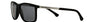 Emporio Armani EA 4058 506381 rectangular sunglasses for men in full rim plastic, with rubber black frame, and grey lenses. 58mm in lens size, 17mm in bridge size, and 140mm in temple length.