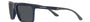 Emporio Armani EA 4170 508887 rectangular sunglasses for unisex in full rim plastic, with matte blue frame, and dark grey lenses. 58mm in lens size, 17mm in bridge size, and 145mm in temple length.