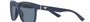 Emporio Armani EA 4182U 50882V square sunglasses for men in full rim plastic, with matte blue frame, and dark blue lenses. 57mm in lens size, 17mm in bridge size, and 145mm in temple length.