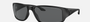Emporio Armani EA 4191U 506387 rectangular sunglasses for men in full rim plastic, with rubberised black frame, and dark grey lenses. 64mm in lens size, 16mm in bridge size, and 130mm in temple length.