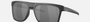 Oakley Leffingwell 04 rectangular sunglasses for men in full rim plastic, with black frame, and black lenses. 57mm in lens size, 17mm in bridge size, and 134mm in temple length.