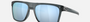 Oakley Leffingwell 05 rectangular sunglasses for men in full rim plastic, with black frame, and blue lenses. 57mm in lens size, 17mm in bridge size, and 134mm in temple length.