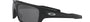 Oakley Turbine 41 rectangular sunglasses for men in full rim plastic, with black frame, and black lenses. 63mm in lens size, 17mm in bridge size, and 132mm in temple length.