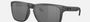 Oakley Holbrook XL 30 rectangular sunglasses for men in full rim plastic, with grey frame, and grey lenses. 59mm in lens size, 18mm in bridge size, and 137mm in temple length.