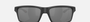 Oakley Gibston 06 rectangular sunglasses for men in full rim plastic, with black frame, and black lenses. 60mm in lens size, 17mm in bridge size, and 132mm in temple length.