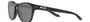Oakley Manorburn 02 rectangular sunglasses for men in full rim plastic, with black frame, and black lenses. 56mm in lens size, 17mm in bridge size, and 149mm in temple length.