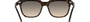 Prada PR 04YS 2AU718 square sunglasses for men in full rim acetate, with havana frame, and grey gradient lenses. 56mm in lens size, 19mm in bridge size, and 150mm in temple length.