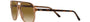 Ray-Ban Bill RB2198 129251 square sunglasses for unisex in full rim plastic, with havana on transparent brown frame, and light brown gradient lenses. 60mm in lens size, mm in bridge size, and mm in temple length.