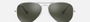 Ray-Ban Aviator Mirror RB3025 W3277 aviator sunglasses for unisex in full rim metal, with silver frame, and grey mirror lenses. 58mm in lens size, 14mm in bridge size, and 140mm in temple length.