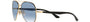 Ray-Ban RB3675 90003F pilot sunglasses for unisex in full rim metal, with black frame, and light blue lenses. 58mm in lens size, 14mm in bridge size, and 135mm in temple length.
