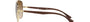 Ray-Ban RB3683 001/51 square sunglasses for unisex in full rim metal, with gold frame, and brown lenses. 56mm in lens size, 15mm in bridge size, and 135mm in temple length.