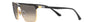 Ray-Ban RB3686 187/32 square sunglasses for unisex in full rim metal, with black frame, and clear grey lenses. 57mm in lens size, 19mm in bridge size, and 140mm in temple length.