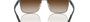 Ray-Ban RB3721 188/13 square sunglasses for unisex in full rim metal, with brown frame, and brown lenses. 59mm in lens size, 17mm in bridge size, and 145mm in temple length.